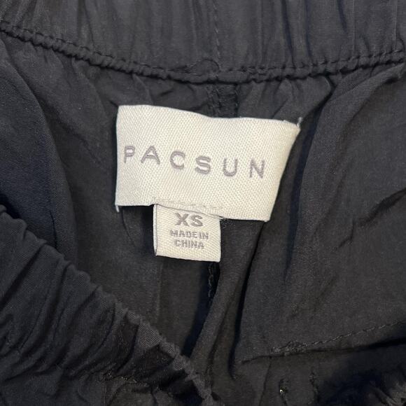 Pacsun Pants Womens XS Black Cargo Streetwear Elastic Waist Utility Pockets New - Picture 11 of 12